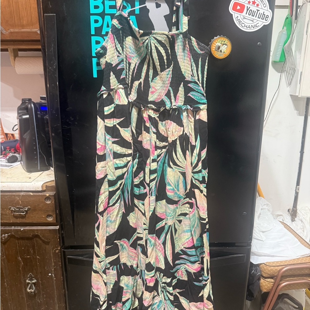 Torrid 2X Tropical Leaf Print Dress
